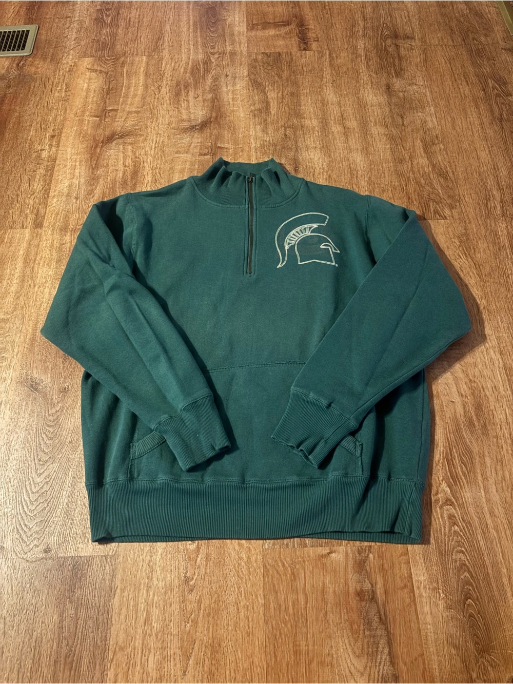 J. America Michigan State Spartans 1/4 Zip Sweatshirt Men’s Size XL